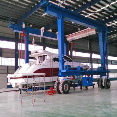 Electric Power Traveling Wheel Harbor Portal Crane A8 Yacht Lifting Equipment
