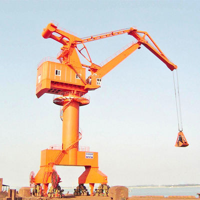 Mobile Harbor Portal Crane Shipyard Container Jib Luffing Dock 80t